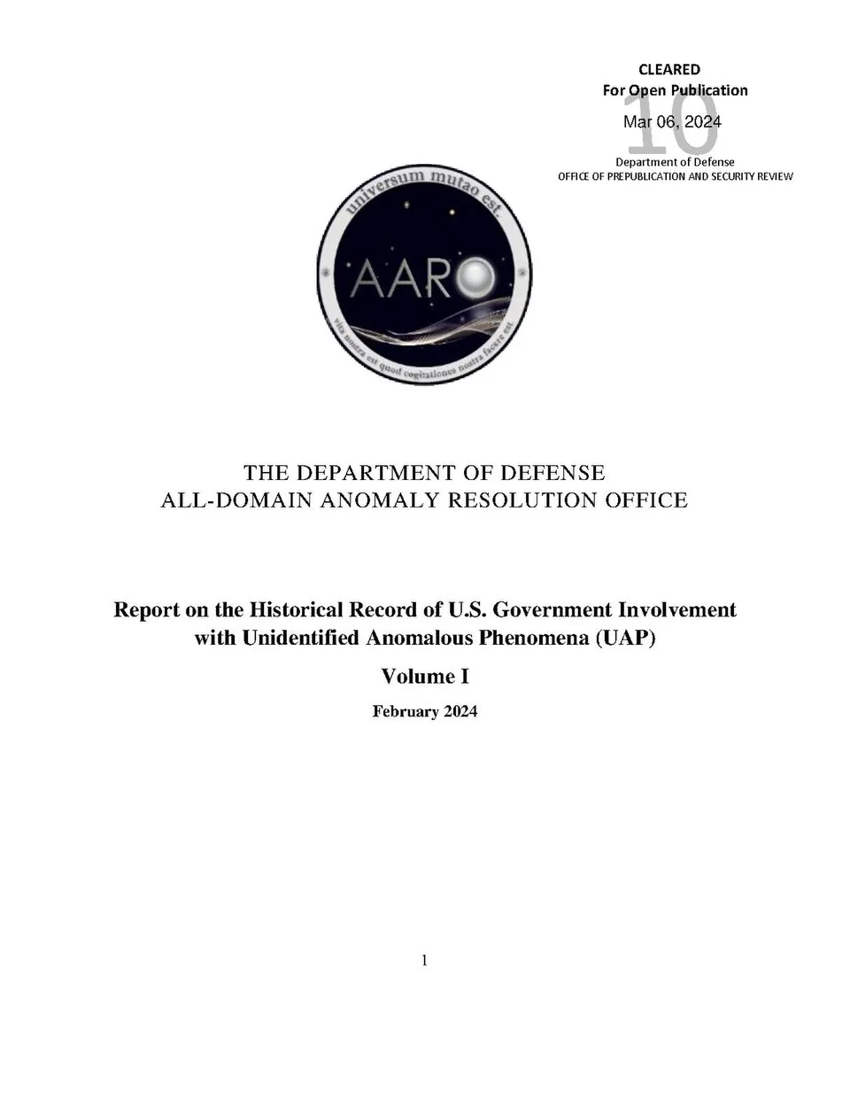 Overview image for UFO Identifications