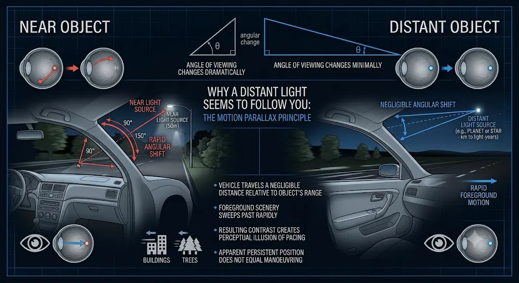 Overview image for Why a Distant Light Seems to Follow You | UFO Identifications