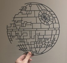 Listing image for Star Wars Death Star Wall Art 3d Print