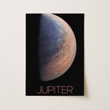 Listing image for NASA Jupiter Planet Poster Wall Art Print A5 A4 A3