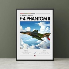 Listing image for McDonnell Douglas F-4 Phantom II Bomber Print - Cold War Aviation Art