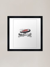 Listing image for Olympus Zeppelin Airship: Vintage S Framed Wall Art Poster Canvas Print Picture