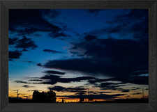 Listing image for Twilight Sky with Clouds Framed Wall Art Poster Canvas Print Picture