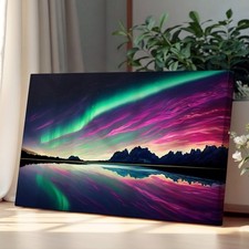 Listing image for Exceptional Northern Lights Canvas Wall Art Print Home Decor Ready to Hang