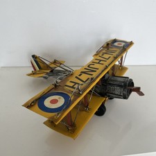 Listing image for Curtis JN-7H Jenny Barnstormer Biplane Metal Model Airplane Aircraft Decor