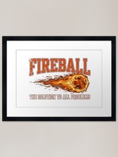 Listing image for Fireball The Solution To All Proble Framed Wall Art Poster Canvas Print Picture