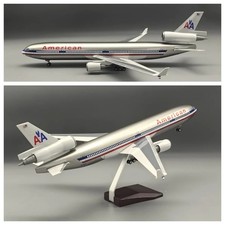 Listing image for 1:130 MD-11 Aircraft Model 47cm Resin Plane with Lights & Wooden Base With LED