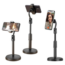 Listing image for Universal Tripod Adjust 360 Mobile Phone Stand Desktop holder. For Mobile Phones