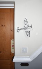 Listing image for RAF, Supermarine Spitfire Mk.IX Fighter Aircraft Wall Art - (30cm span)