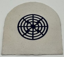 Listing image for Royal Navy White Blue Radar Operator Trade Uniform Fabric Patch