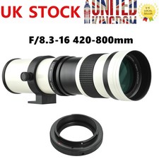 Listing image for Camera MF Super Telephoto Zoom LENS F/8.3-16 420-800mm T Mount For CANON EF LENS