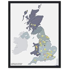 Listing image for Weather Emotional Forecast Framed Print Wall Art Ready to Hang UK