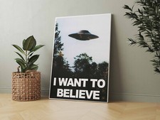 Listing image for I Want To Believe Ufo Television Series - Canvas - Framed or Poster Available