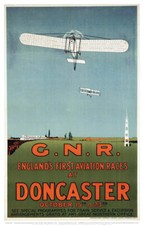 Listing image for Vintage Englands First Aviation Race Railway Travel Poster Print Art A1/A2/A3/A4