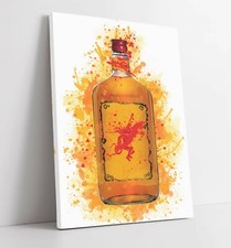 Listing image for FIREBALL WHISKEY SPLASH ART PAINT EFFECT, KITCHEN -CANVAS WALL ART PRINT ARTWORK