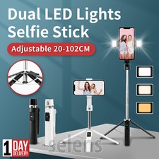 Listing image for Selfie Stick Tripod Light Phone Holder Stand Remote Bluetooth For iPhone Samsung