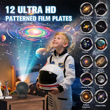 Listing image for Galaxy Projector Starry Sky Night Light LED Planetarium Lamp Room 12 x Films