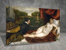 Listing image for Titian Venus and Musician CANVAS PAINTING ART PRINT POSTER 1011