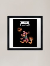 Listing image for Cast Fireball Framed Art Print Framed Wall Art Poster Canvas Print Picture