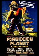 Listing image for Home Wall Print - Vintage Movie Film Poster - FORBIDDEN PLANET - A4,A3,A2,A1
