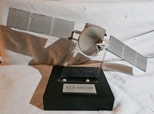 Listing image for Heavy Pewter Military Model of RCA SATCOM Communications Satellite