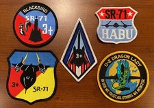 Listing image for 5 x USAF SR-71 and U-2 aircraft patches. Blackbird, Dragon Lady, CIA, US seller