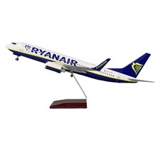 Listing image for Extra Large Ryanair Boeing 737-800 LED Aircraft Model Plane - 1/85 Scale