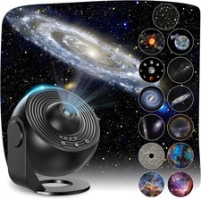 Listing image for Galaxy Planetarium Rotating Starry Night Light Projector With 12 Film Discs
