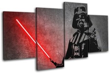 Listing image for Star Wars Darth Vader Movie Greats MULTI CANVAS WALL ART Picture Print