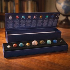 Listing image for Gemstone Solar System Planets Set in Display Box | Crystal Planets Model