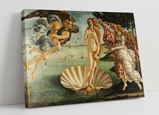 Listing image for SANDRO BOTTICELLI, THE BIRTH OF VENUS -CANVAS WALL ART PRINT ARTWORK FRAMED