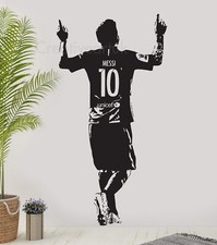 Listing image for Messi Wall Sticker GOAT Football Star Wall Art Home Decor Lionel Messi Decal M1