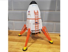 Listing image for SpaceX Falcon 9 crew dragon capsule Comic with Legs Display Model Spacecraft Exp