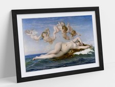 Listing image for THE BIRTH OF VENUS, ALEXANDRE CABANEL- FRAMED WALL ART PAPER PRINT POSTER