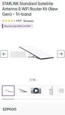 Listing image for Starlink Standard Kit Gen 3 Satellite Dish & Wi-Fi 6 Router( Read Description)