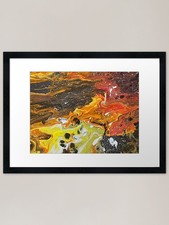 Listing image for Fireball Framed Art Print Framed Wall Art Poster Canvas Print Picture